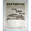 1930 Plymouth 4-door Sedan Ad - Finer!