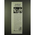 1969 Holiday Inn Curacao Ad - You Don't Just Visit Curacao