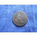 1870 SPAIN 10 CENTIMOS COIN.