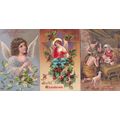 Christmas Angels 3D 3x Upmarket Antique Angel P...