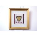 Vintage 40's Downing College Embroidered Blazer...