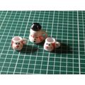 Snowman Lidded Mug and 2 Santa Mugs 1:12th Doll...