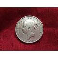 Queen Victoria 1846 .925 Silver Half Crown, Ove...