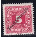 Austria 1916 Postage Due Stamp o/p Deutschoster...