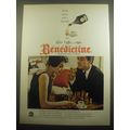 1959 Benedictine Liqueur Ad - Finish dinner wit...