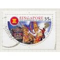 SINGAPORE 1997 ASEAN 30 YEARS 35c USED