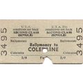 U.T.A. Edmondson Ticket - Ballymoney to Coleraine