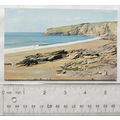 old postcard Trebarwith Strand near Tintagel
