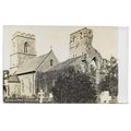 Weybourne Church & Priory, Norfolk, RP Postcard.