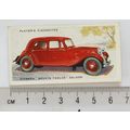1937 Players Motor Cars 2nd series No. 13 Citro...