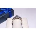 Estate .25ctw Natural Rd/Bg Diamond Halo split ...