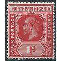 Northern Nigeria 1912 SG41 1d Red Mounted Mint ...