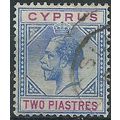 Cyprus 1921 SG92 2pi Blue & Purple Fine Used....