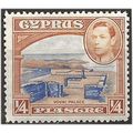 Cyprus 1938 SG151 1/4pi Ultramarine & Orange-Br...