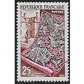 Mi 996: 25 Fr. red-brown/brownish carmine Defin...