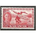 Sarawak 1950 SG176 8c Scarlet Mounted Mint . .. .