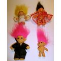 Vintage Lot of 4 Different Trolls Various Sizes...