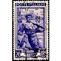 Italy 1950 Working Life 20L Used Stamp Fisherman