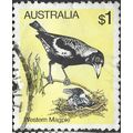 AUSTRALIA, BIRD, Western Magpie, yellow 1980, $...