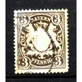 GERMANY STATES BAVARIA 1876 SG 121 3pf BROWN FI...