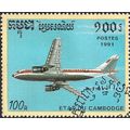 CAMBODIA, AIR, A-310, 1991, 100R