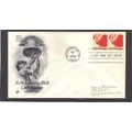 FDC Art Craft 1518 6.3c Liberty Bell Pair (Cach...