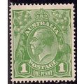 Australia 1924 KGV 1d Sage Green MM SG 76 ( E14...