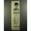 1956 Burrough's Beefeater Gin Ad - Beefeater Beefeater Famous twice over