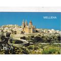 Mellieha Malta Postcard posted crease