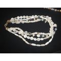 Havey vintage 4 layer bone shell opalite crysta...