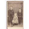 CDV PHOTO -3 CHILDREN BY J.T. ELTRINGHAM, NEWCA...