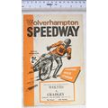 1969 Wolves v Cradley Speedway Programme - 17th...