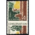 1122, Mint NH 4¢ - Large Misperforation Error -...