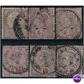 Jamaica 1889 SG27 1d Purple & Mauve x6 Fine Use...