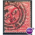 GB stamps 1902-10 KEV11 - 1d SG219 Oxford 2