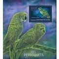 CENTRAL AFRICA 2013 SHEET MNH PARROTS BIRDS PER...
