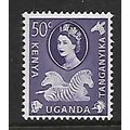 KENYA UGANDA TANGANYIKA 1960 SG 190 50c SLATE V...