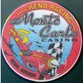Monte Carlo. $5 Casino Chip. Reno, NV. O65.