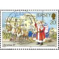 JERSEY, CHRISTMAS, Reindeer outside Jersey Airport, blue 1997, 20p, #3