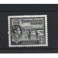 Turks&Caicos.SG194 1/4d Raking Salt (Black).Mou...
