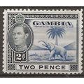 Gambia 1938 SG153 2d Blue & Black Mounted Mint ..