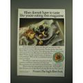 1987 California Prune Board Ad - Fiber Doesn't Have to Taste Like Magazine