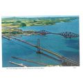 FORTH BRIDGES, SCOTLAND ..unused vintage postca...