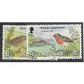 IOM 1980 (SET) 'CHRISTMAS -BIRDS' (2v) FINE USE...