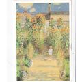 Claude Monet Garden at Vetheuil Postcard used VGC