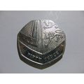 50p coin uk Shield of royal arms 2015