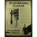 1961 Parker 61 Pen Advertisement - The pen that...
