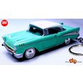 RARE CUSTOM KEYCHAIN 57/1957 MINT GREEN CHEVY B...