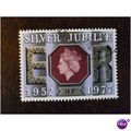 1977 GB Silver Jubilee 9p fine used stamp SG103...