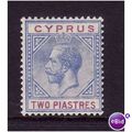 Cyprus 1921 SG 92 2 pi Blue and Purple m / mint